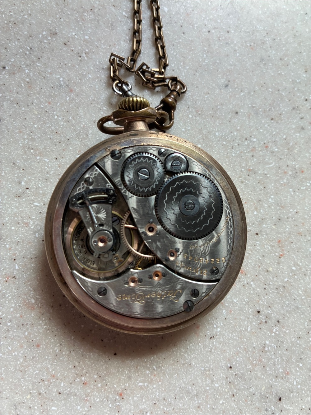 Antique Elgin Working Pocket Watch Railroad Grade - Picture 4 of 11